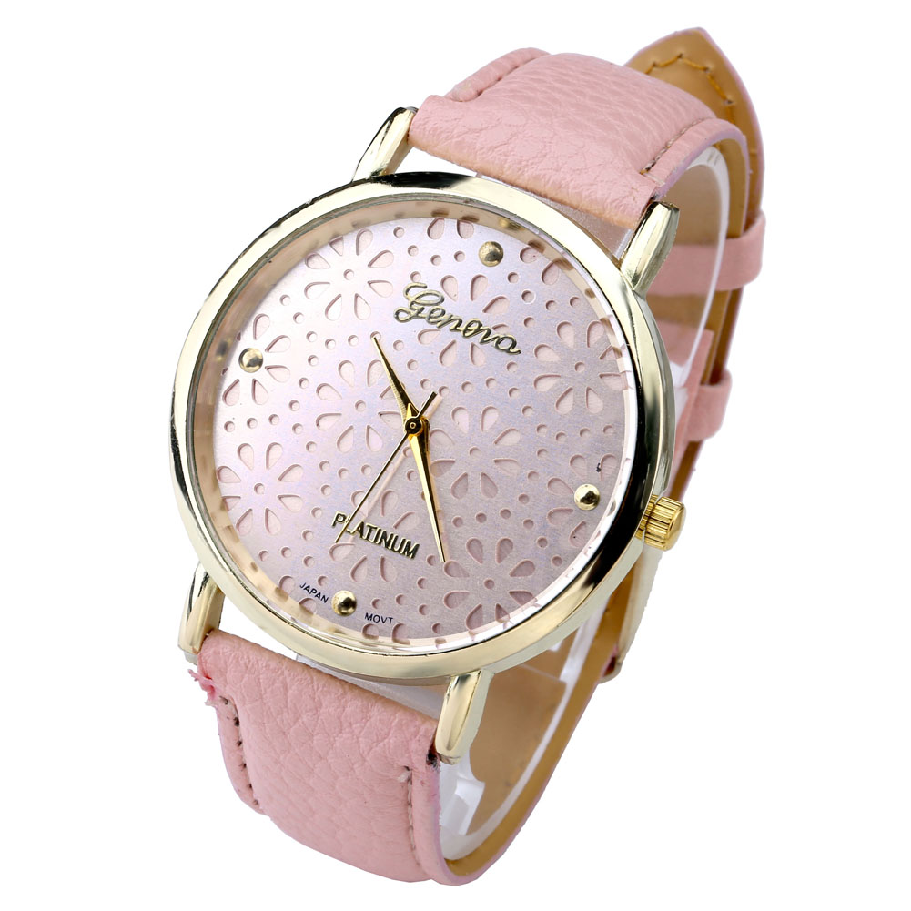 Women's Fashion Chic Quartz Watch, Rose Gold Tone, Pink 