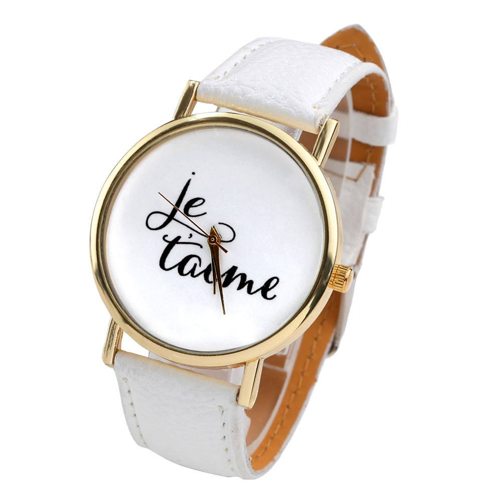 Women's Fashion Simple Quartz Watch, Rose Gold Tone, White